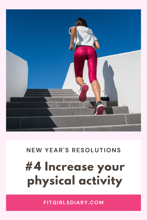 woman running up on steps