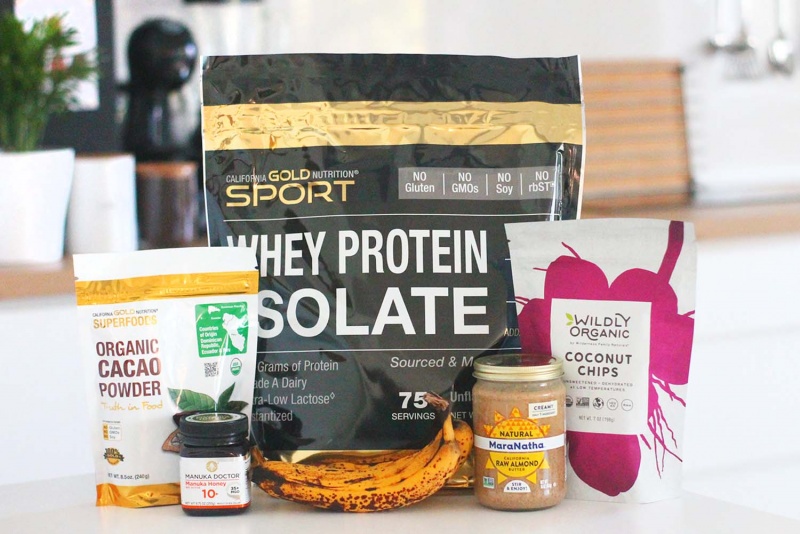 protein brownies recipe - ingredients for the recipe